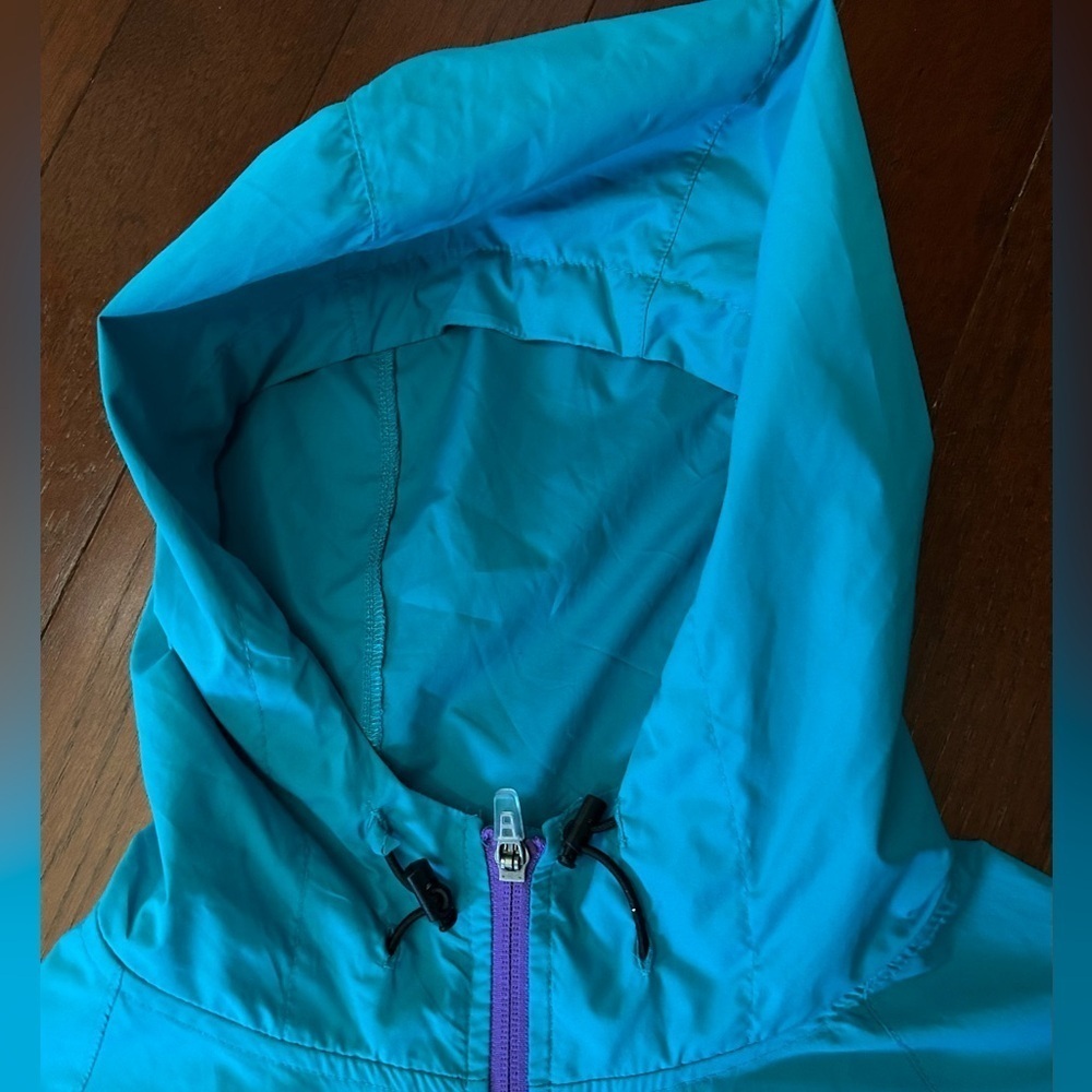 ASICS PACKABLE JACKET WOMEN'S W. WATER WIND RESISTANT SIZE S REFLECTIVE blue - Picture 8 of 14